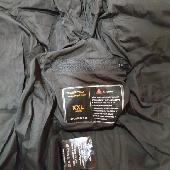 Long Hooded Heated Puffer Vest with 10 Heating Zones - Picture 7 of 15